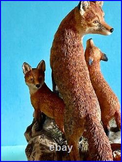 Border Fine Arts Vixen Fox & Cubs(moving Home)limited Edition 1,500-model L101