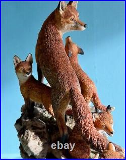 Border Fine Arts Vixen Fox & Cubs(moving Home)limited Edition 1,500-model L101