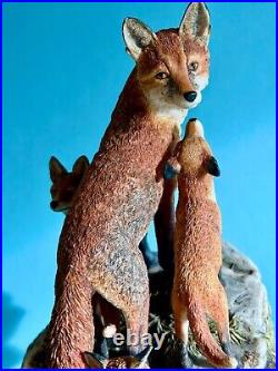 Border Fine Arts Vixen Fox & Cubs(moving Home)limited Edition 1,500-model L101