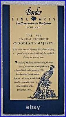 Border Fine Arts Woodland Majesty So62 By David Walton 1996 With C. O. A Border Fine Arts Woodland Majesty So62 By David Walton 1996 With C. O. A