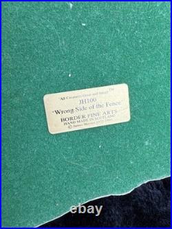 Border Fine Arts Wrong Side of the Fence Limited Edition sheep Figurine