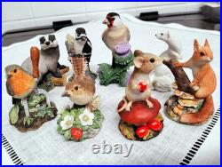 Border Fine Arts collection of 8 animal and bird figurines, handmade in Scotland Border Fine Arts collection of 8 animal and bird figurines, handmade in Scotland