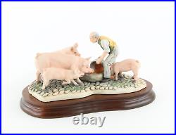 Border Fine Arts'feeding Time' Figure Model Tableau Jh107, 938/1750 Boxed & Coa Border Fine Arts'feeding Time' Figure Model Tableau Jh107, 938/1750 Boxed & Coa