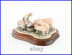 Border Fine Arts'feeding Time' Figure Model Tableau Jh107, 938/1750 Boxed & Coa Border Fine Arts'feeding Time' Figure Model Tableau Jh107, 938/1750 Boxed & Coa