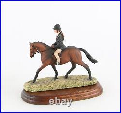 Border Fine Arts'girl On Pony' Anne Wall Figure Model Tableau 165, Boxed Border Fine Arts'girl On Pony' Anne Wall Figure Model Tableau 165, Boxed