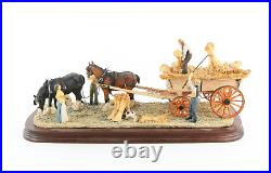 Border Fine Arts'harvesting' Figure Model Tableau L62, 203/350 & Coa