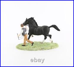 Border Fine Arts'into Their Stride Black' Signed Figure Tableau B1396 10/500