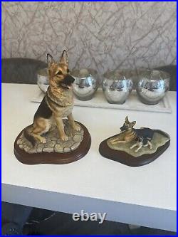 Border Fine Arts large German Shepherd Dog Margaret Turner MT06 With Pup 203