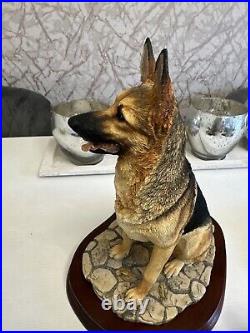 Border Fine Arts large German Shepherd Dog Margaret Turner MT06 With Pup 203