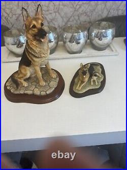 Border Fine Arts large German Shepherd Dog Margaret Turner MT06 With Pup 203