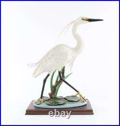 Border Fine Arts'little Egret' Bird Figure Model Tableau B0586 69/500 Boxed Coa Border Fine Arts'little Egret' Bird Figure Model Tableau B0586 69/500 Boxed Coa