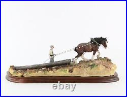 Border Fine Arts'logging' Figure Model Tableau B07000 464/1750, Boxed & Coa