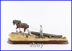 Border Fine Arts'logging' Figure Model Tableau B07000 464/1750, Boxed & Coa