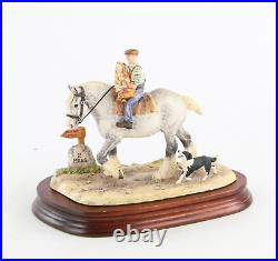 Border Fine Arts'off To The Fair' Figure Model Tableau Eg6 932/1994, Boxed Coa