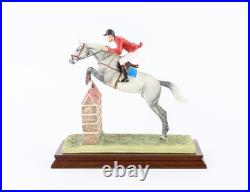 Border Fine Arts'show Jumping' Limited Edition Figure Model B0366 66/850 & Coa