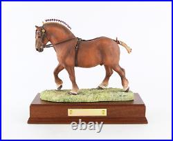 Border Fine Arts'suffolk Stallion' Gold Ed' Figure Tableau B0042b 21/950, Boxed