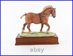 Border Fine Arts'suffolk Stallion' Gold Ed' Figure Tableau B0042b 21/950, Boxed