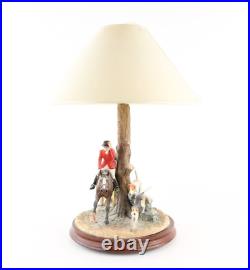 Border Fine Arts'tally Ho!' Table Lamp Figure Model Tableau B1021, Boxed & Coa