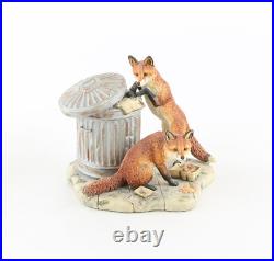 Border Fine Arts'urban Foxes' Figure Model Tableau L134 925/1250, Boxed