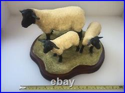 Border Fine arts B0778 Suffolk Ewe and Lambs LTD 196/1250 New Boxed Very Rare