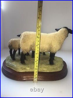 Border Fine arts B0778 Suffolk Ewe and Lambs LTD 196/1250 New Boxed Very Rare