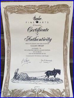 Border Fine arts Clean Sweep Golden Certificate limited edition original box