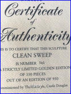 Border Fine arts Clean Sweep Golden Certificate limited edition original box