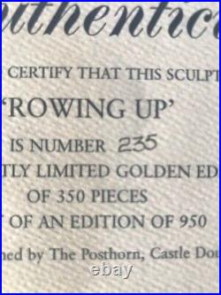 Border Fine arts Rowing Up Golden Certificate limited edition original box