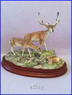Border fine arts. A GENTLE. MOMENT. Deer Family LAST MEMBERS PIECE MADE