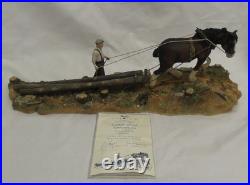 Border fine arts B0700 Logging ltd edition low number 197/1750 + coa