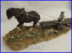 Border fine arts B0700 Logging ltd edition low number 197/1750 + coa