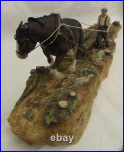 Border fine arts B0700 Logging ltd edition low number 197/1750 + coa