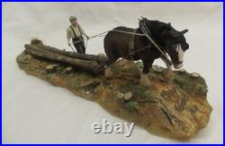 Border fine arts B0700 Logging ltd edition low number 197/1750 + coa