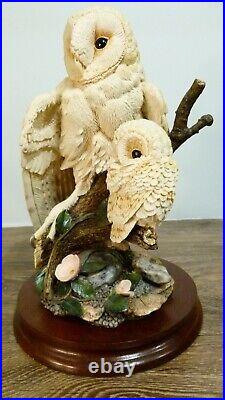 Border fine arts Barn owl and chick, WB71, By Russell Willis, 1993 ltd 533/1250