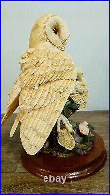 Border fine arts Barn owl and chick, WB71, By Russell Willis, 1993 ltd 533/1250