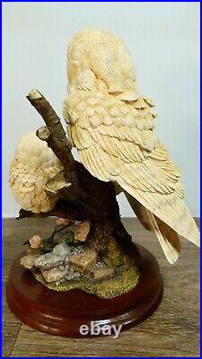 Border fine arts Barn owl and chick, WB71, By Russell Willis, 1993 ltd 533/1250