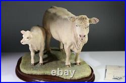 Border fine arts Charolais Cow And Calf B0742 Ltd Ed 641 /750. AA4