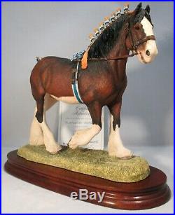 Border fine arts Clydesdale Stallion Horse Victory at the Highland L149D