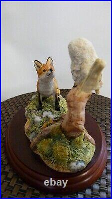 Border fine arts Fox & Owlet, B0207, 1997, By D Walton