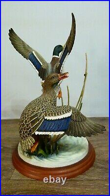 Border fine arts Mallards, A1391 signed RR, (Richard Roberts) 2001, 29cm 11.41