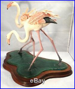 Border fine arts Stunning Greater Flamingos PS01 LE950 + cert + box