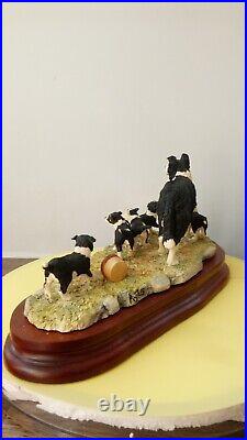 Border fine arts Wait For Me, Collie dogs SOC6, Anniversary piece, By Ray Ayres