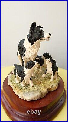 Border fine arts Wait For Me, Collie dogs SOC6, Anniversary piece, By Ray Ayres