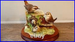 Border fine arts Wren and chicks B0346, Ltd 15/1250, signed JGB, boxed, 1998