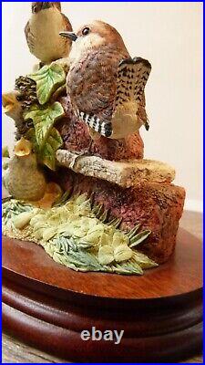 Border fine arts Wren and chicks B0346, Ltd 15/1250, signed JGB, boxed, 1998