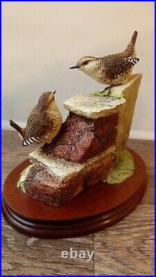 Border fine arts Wren and chicks B0346, Ltd 15/1250, signed JGB, boxed, 1998