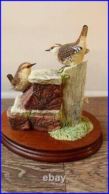 Border fine arts Wren and chicks B0346, Ltd 15/1250, signed JGB, boxed, 1998