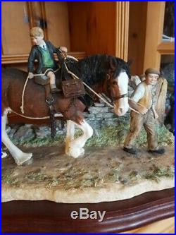 Border fine arts classic collection, Home From School, limited edition Horse