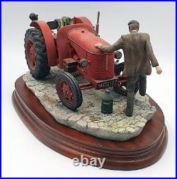 Border fine arts figurine Kick start Farmer & tractor with dog Mint/boxed