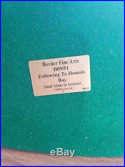 Border fine arts follow to hounds